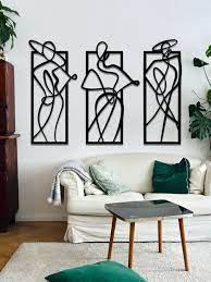 Three Ladies Contemporary Wall Hanging