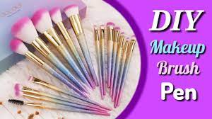 how to make makeup brush pen diy pen