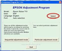 The print high quality is average and cannot be marked as. Reset Printer Epson T13 Sekali