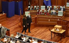 Vjosa osmani became kosovo's new president late on monday after three rounds of voting in pristina's parliament with 70 out of 120 deputies in her favour, promising to strengthen the state, the. N Hpbhx4e Brm
