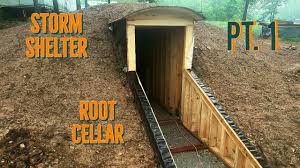 building a storm shelter root cellar