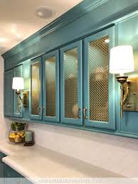Are glass front cabinets more expensive. How To Add Wire Mesh Grille Inserts To Cabinet Doors The Easy And Inexpensive Way Addicted 2 Decorating