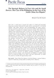 Can you please help me in my position paper. Pdf The Strategic Balance In East Asia And The Small Powers The Case Of The Philippines In The Face Of The South China Sea Dispute Strategic Balance And Small Powers
