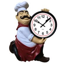 Italian Chef Wall Clock Rossy