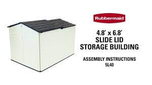 rubbermaid outdoor slide lid storage