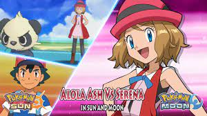 Pokemon Sun and Moon: Alola Ash Vs Serena XYZ (Amourshipping) - YouTube