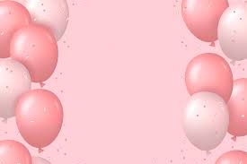 pink party balloons background