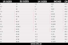 shoe size chart the ultimate guide for