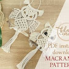 Macrame Owl Wall Hanging Pdf Pattern