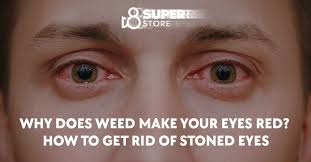 why does weed make your eyes red