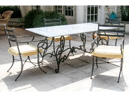 Wrought Iron Outdoor Dining Table