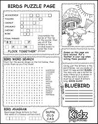 Loon coloring page from loons category. Birds Puzzle Page Activity Sheet Free Coloring Pages For Kids Printable Colouring Sheets
