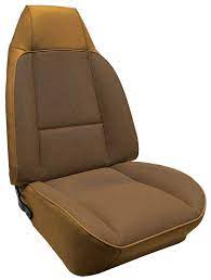 Camel Tan Front Bucket Seat Upholstery