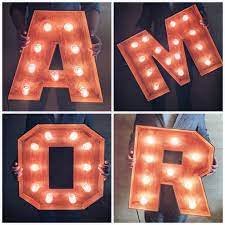 Large Marquee Letters Large Wedding