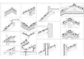 roof section details dwg file