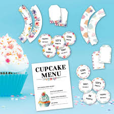 free cupcake topper printables gift