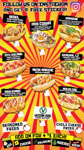 Stands and trucks sell hot dogs at street and highway locations. Food Truck Menu Hotdog Taco Lobster Las Vegas Dude Wheres My Hotdog Is A Las Vegas Nevada Catering Food Truck Foodtruck