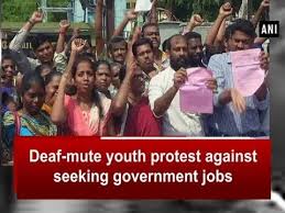 Deaf Mute Youth Protest Against Seeking Government Jobs Tamil Nadu News