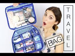 what s in my travel makeup bag you