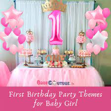 1st Birthday Baby Girl Themes gambar png