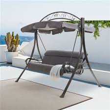 Corliving Patio Swing With Arched