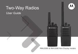 Motorola Rmu2080 Two Way Radio User Manual Manualzz Com