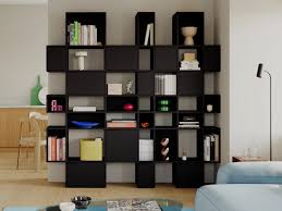 Tall Deep Matte Black Wall Storage With