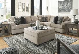 stone casual bovarian 3piece sectional