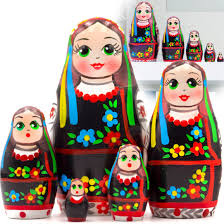 russian nesting dolls set of 5 pcs