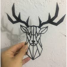 3d Printable Deer Wall Art Decoration