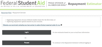 Repayment Estimator Federal Student Aid Of The Us Dept Of
