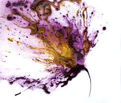 Flower Art Purple Painting Abstract