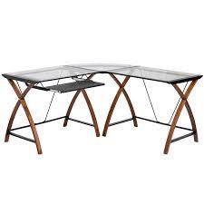 Jn 2824sl Combo Gg Glass L Shape Desk