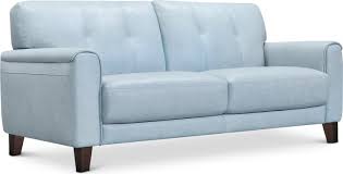 furniture ashlinn pastel leather sofa