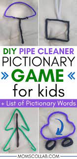 play pictionary with pipe cleaners