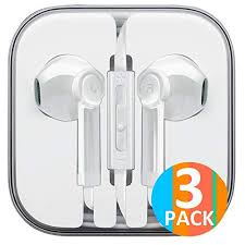 Shop for earphones for less at walmart.com. Headphones 3 Pack Earbuds Earphones To 3 5mm Compatible Iphone Ipad Ipod Stereo Earphone Wired Noise Isolating Mic Remote Control White Walmart Com Walmart Com