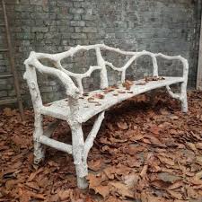 Proantic 1900 Faux Wood Garden Bench