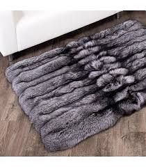 silver fox fur rug fox fur rugs