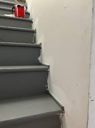 Basement Makeover Painting Stairs