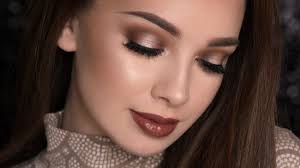 dark glossy lips makeup tutorial