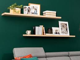 Modern Long Shelf Sonoma Oak Effect