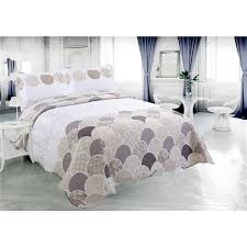 Marina Decoration Grey Taupe Twin Quilt
