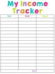 Income Tracker Expenses Tracker Free Printables Better Blogging