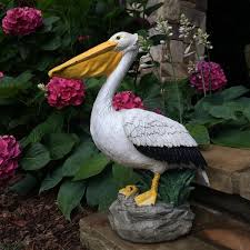 pelican bronze collectible beach statue