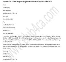 Maybe you would like to learn more about one of these? Formal Letter To Request A Room In Company S Guest House