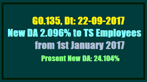 Go 135 New Da 2 096 To Ts Employees From 1st January 2017