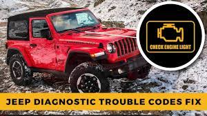 jeep wrangler check engine light codes