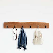 Easily attach the coat rack to your entryway wall. Coat Racks And Wall Hooks Crate And Barrel