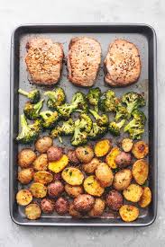 recipe for sheet pan pork chops with