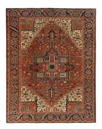 hand knotted antique persian heriz rug